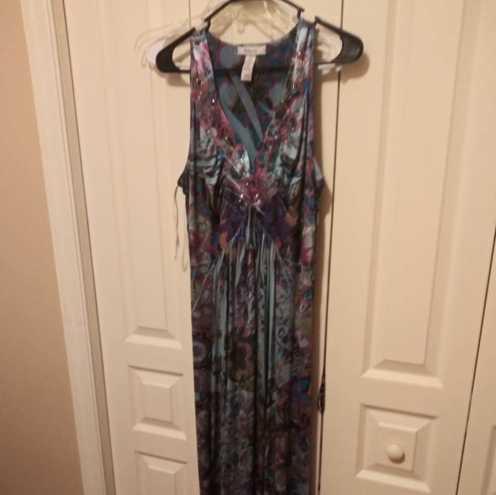 Floral butterfly dress with sequin